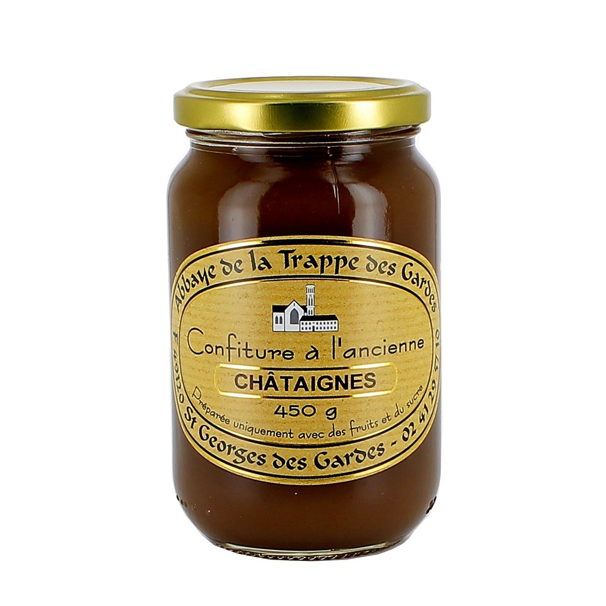 Confiture à l ancienne Châtaigne 450 g GARDES Abbaye Notre Dame des