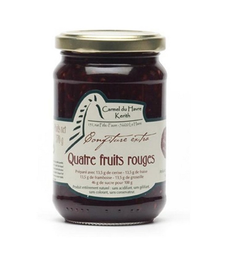 Confiture Aux 4 Fruits Rouges 370 G HAVRE KERITH Carmel Du