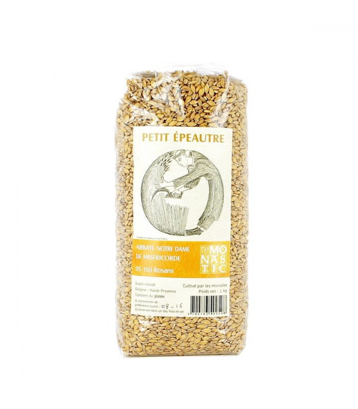 Petit Épeautre en grains R6EG 1 kg ROSANS Abbaye Notre Dame de